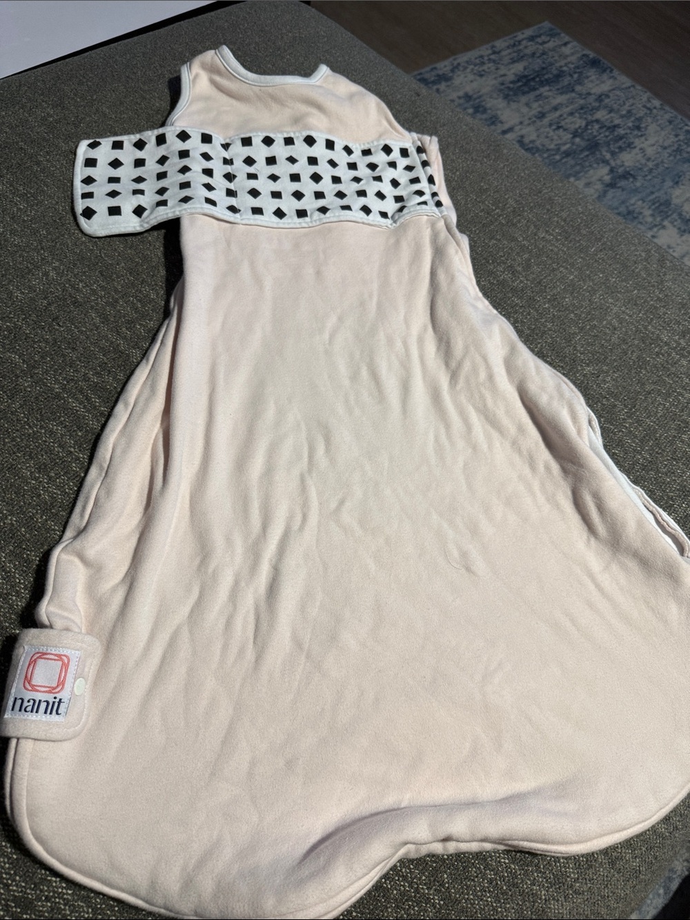 Nanit Pink Baby Sleep Sack Swaddle - Soft Wearable Blanket